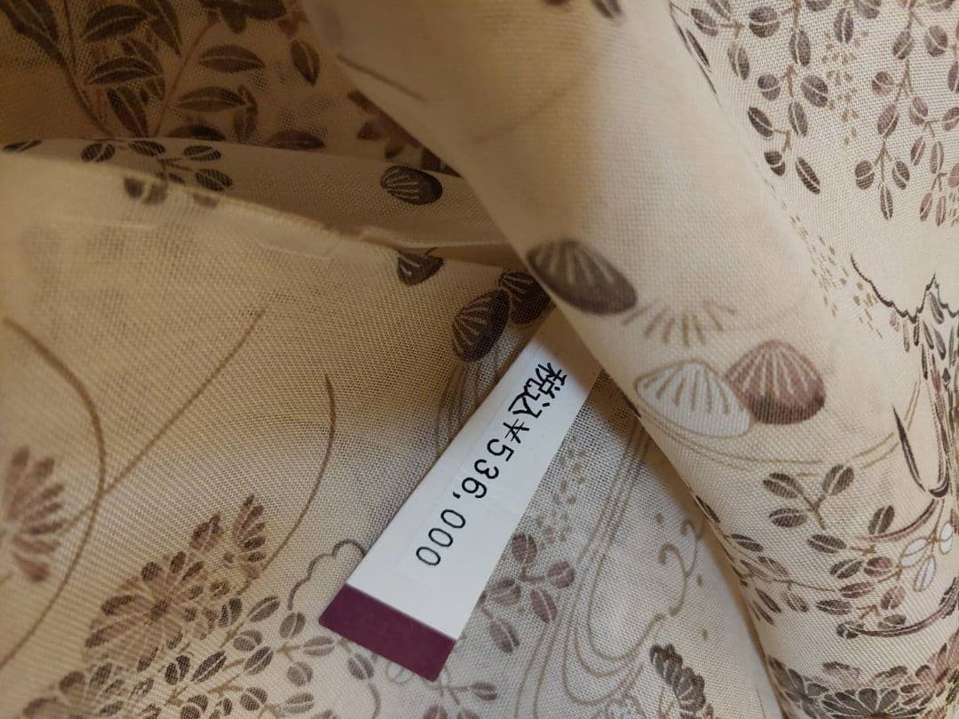 訪問着84正絹　仮絵羽 夏物