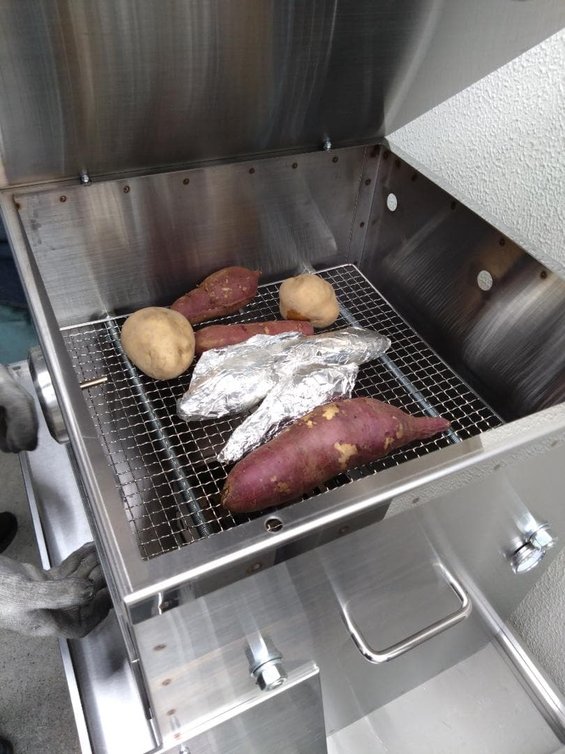 台数限定 値下げ「炭火」焼きいも機 七輪 ステンレス釜 壷 送料込 祭り KG1