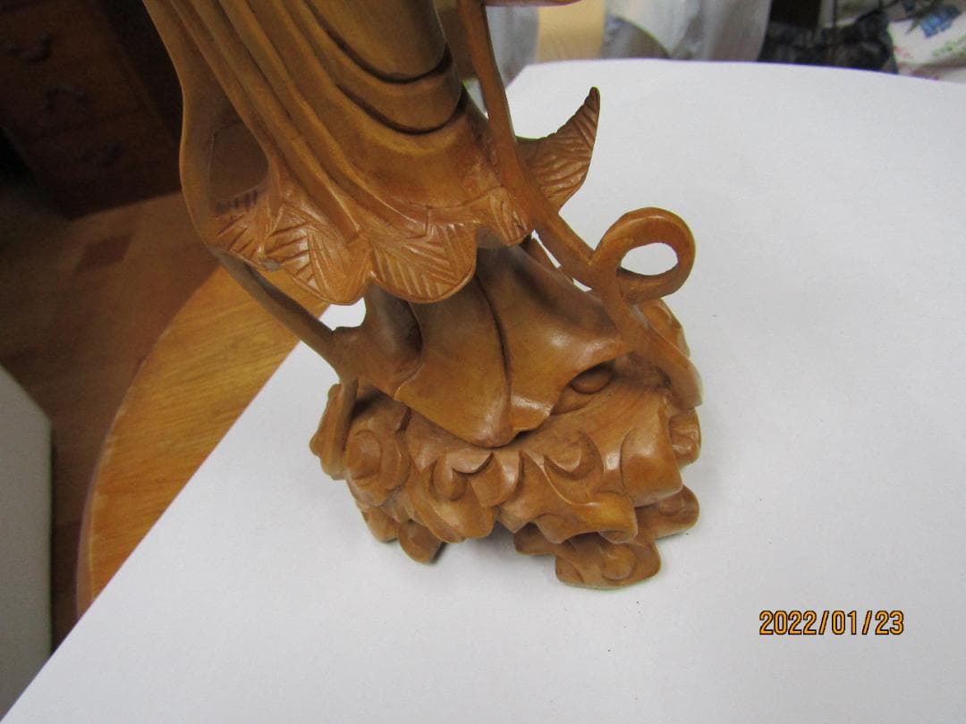 一刀彫　天女像