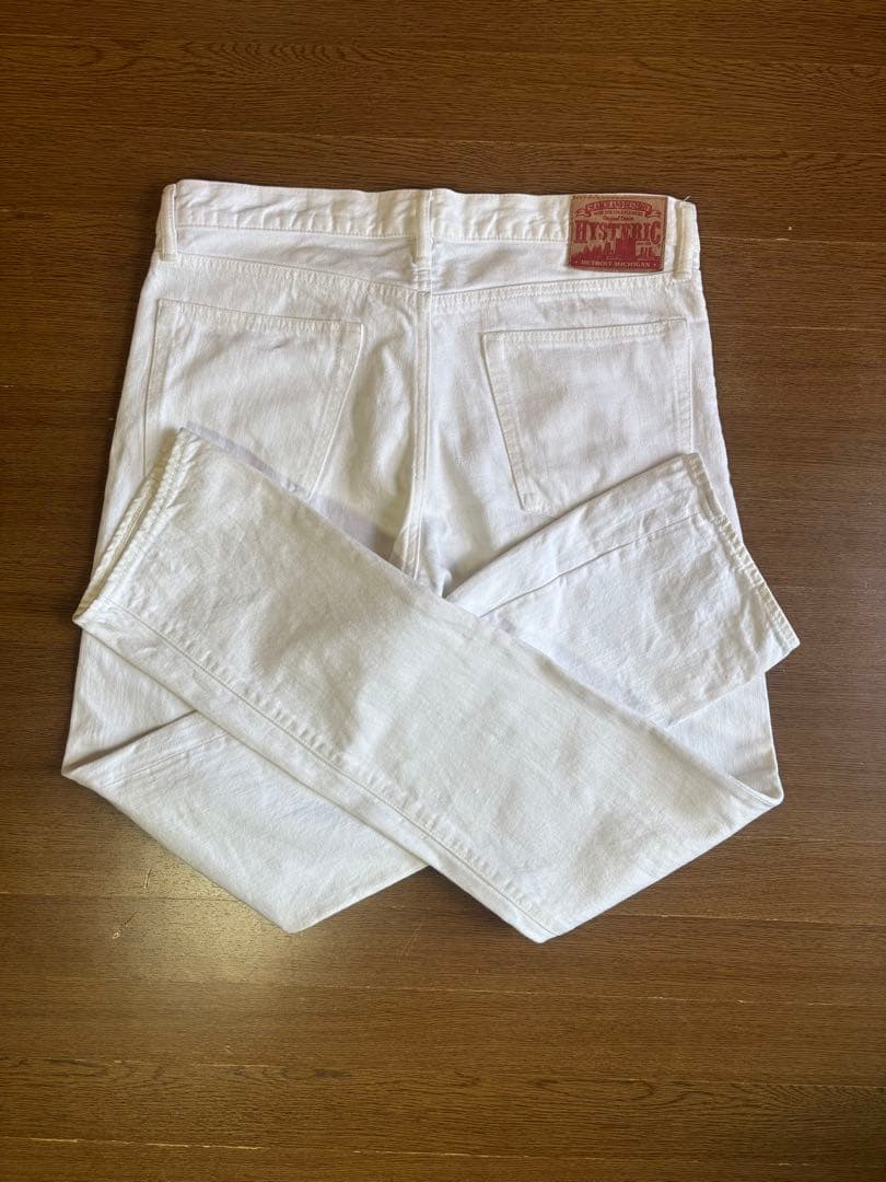 ヒステリックグラマー　ホワイトデニム　スタッズ