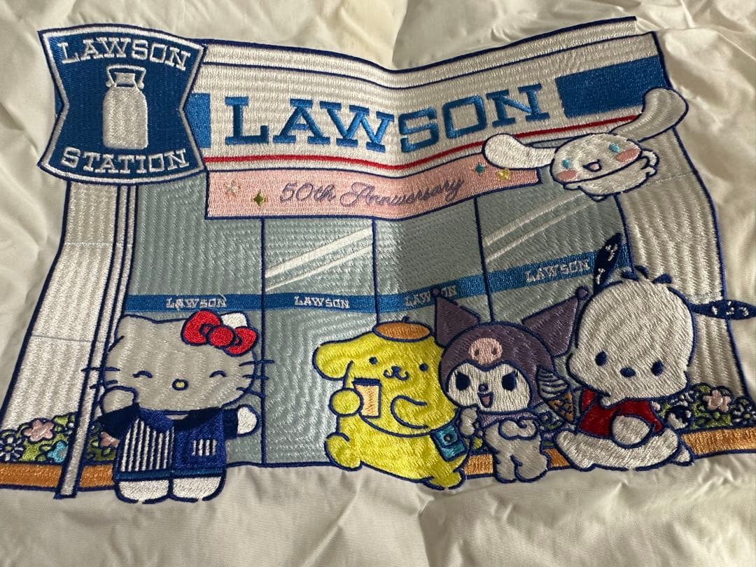 ボール&チェーン×ローソン×サンリオ　トートバッグ　ホワイト