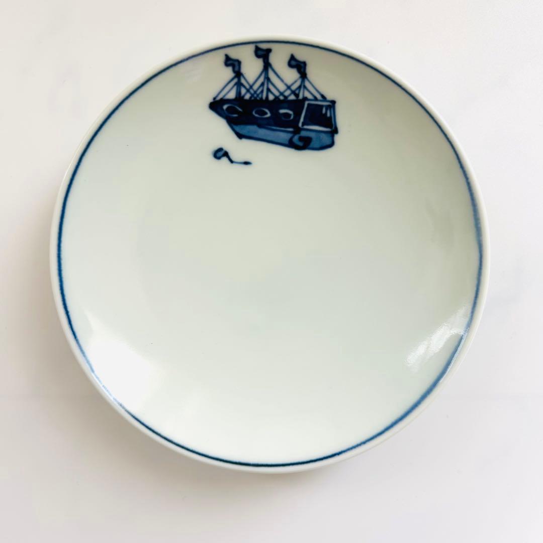 有田焼 しん窯 青花 南蛮人絵変り 小鉢＆銘々皿 各5客セット 未使用