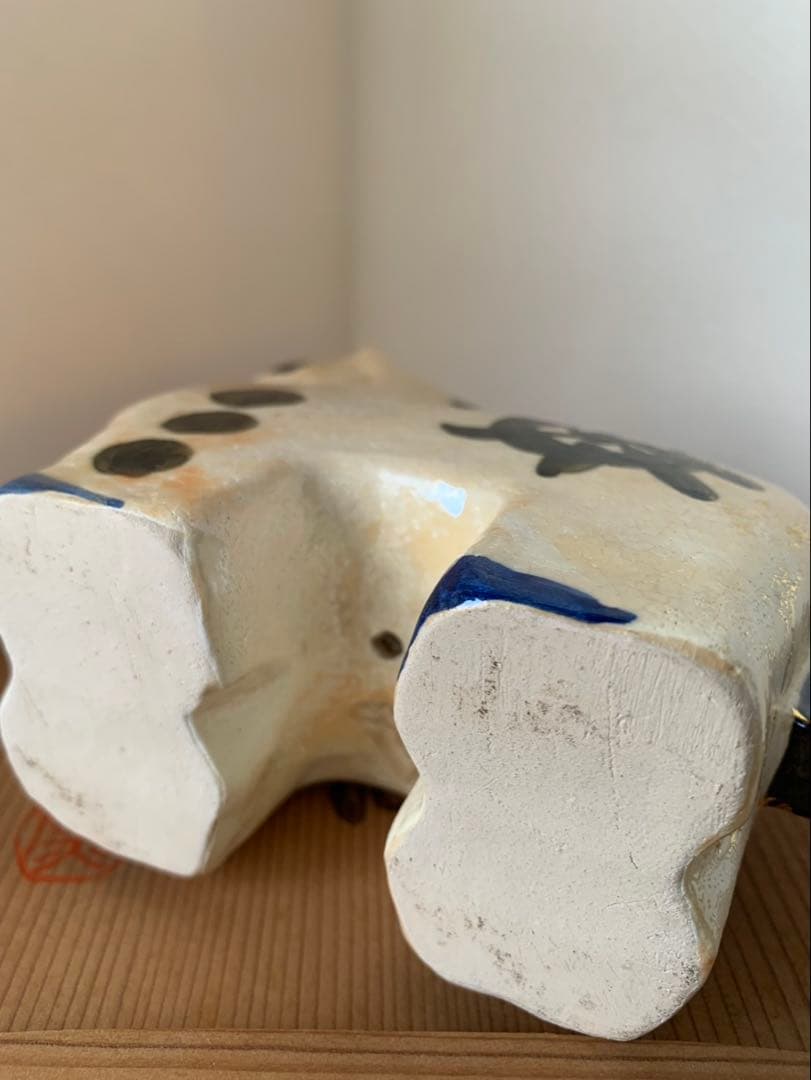 清水六兵衛　白馬　置物