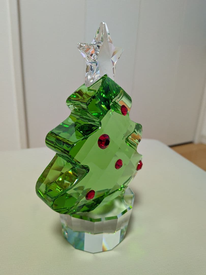 スワロフスキー　クリスマスツリー　大サイズ　高さ約18cm