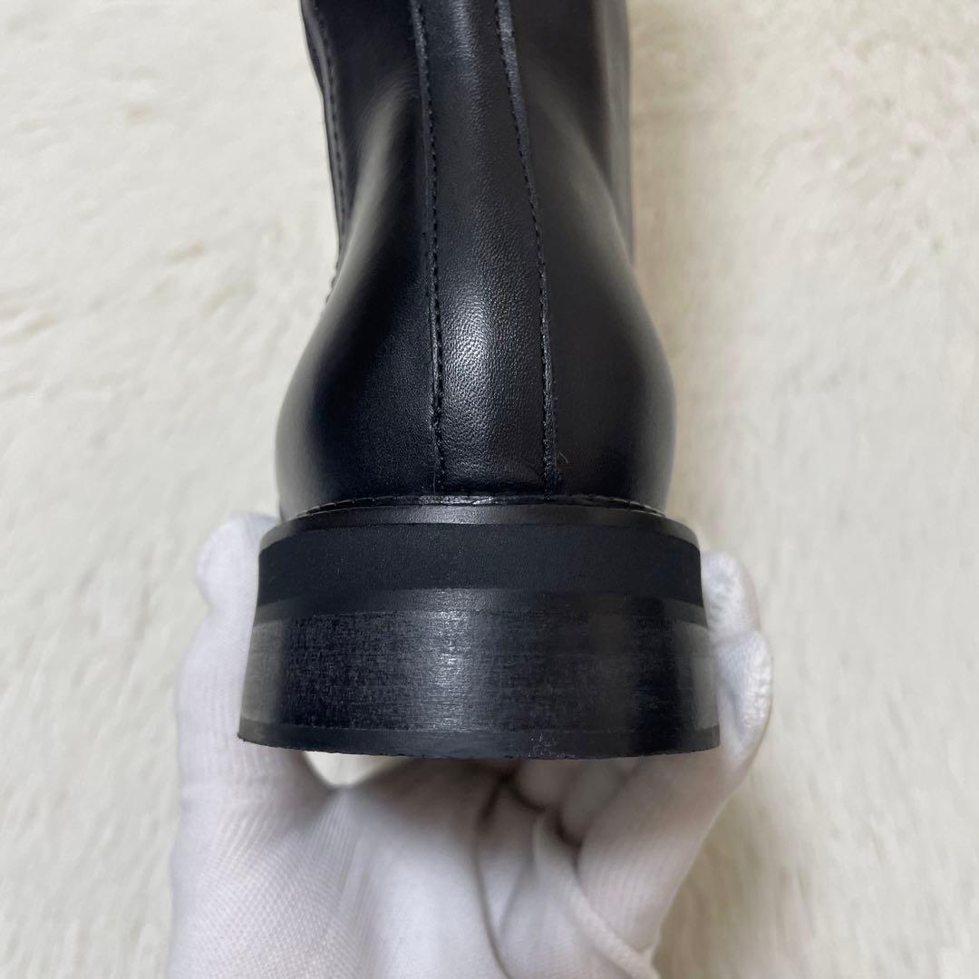 新品未使用品✨定価5万　ナポレオーニ　イタリア製　ロングブーツ　本革　22.5
