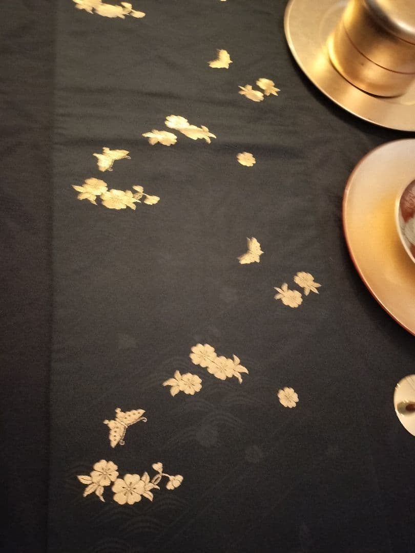 A916★逸品‼️全通帯‼️ひな祭り‼️袋帯正絹テーブルランナー2m13cm