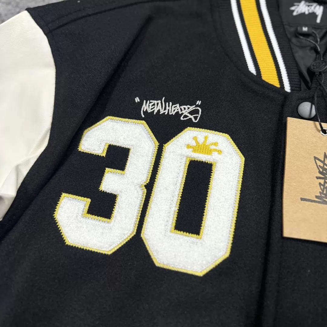 美品Stüssy x lheadz バイカラー スタジャン M