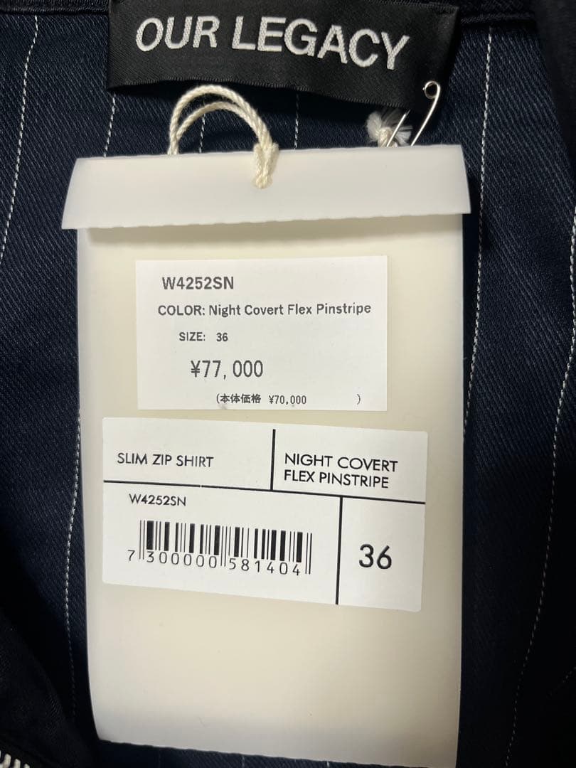 25AW OUR LEGACY SLIM ZIP SHIRT アワレガシー