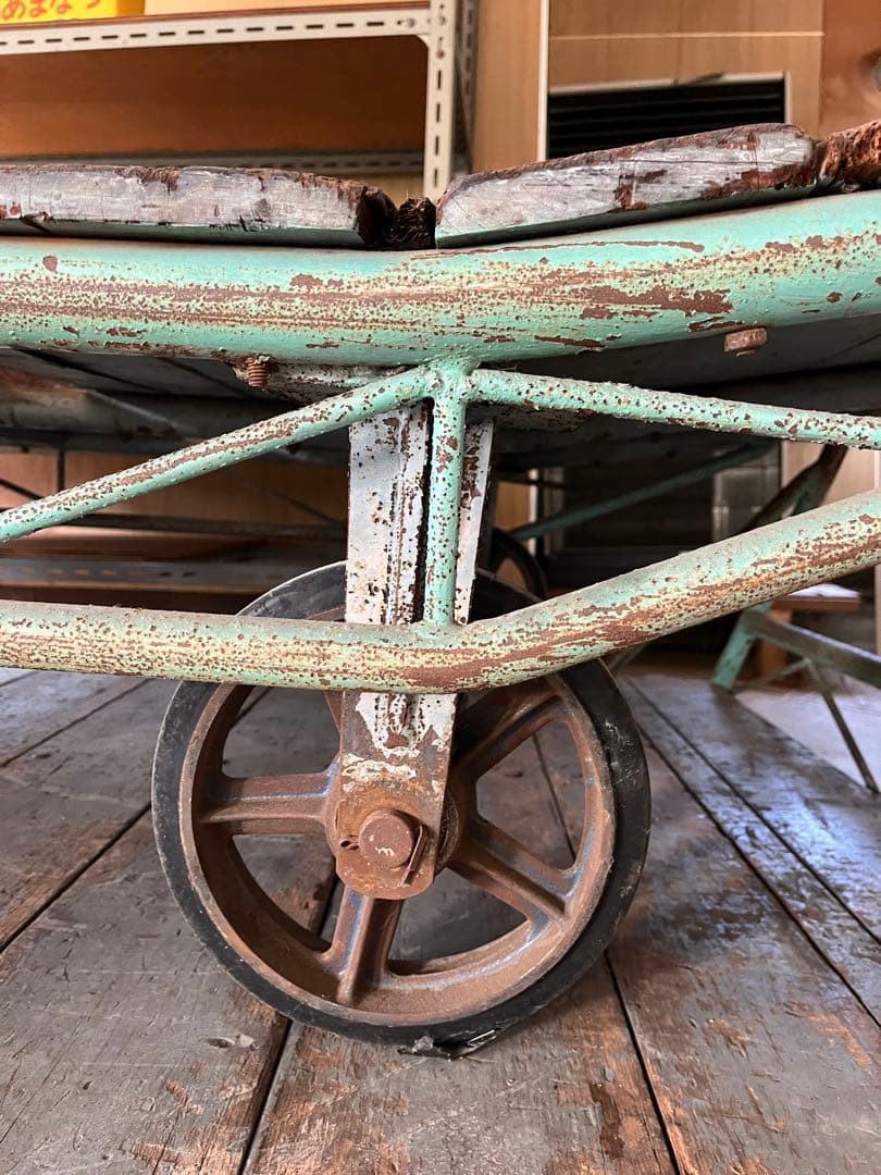 アイアン 手押し台車  飾り台 キャリーカー ガーデニング