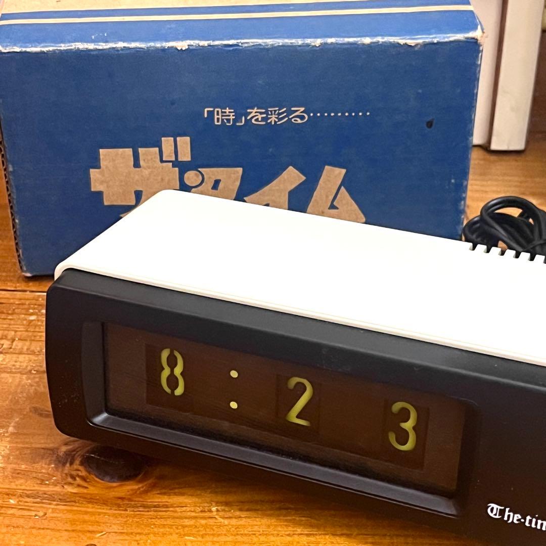 NEOX 置き時計 横回転式 昭和レトロ ビンテージ