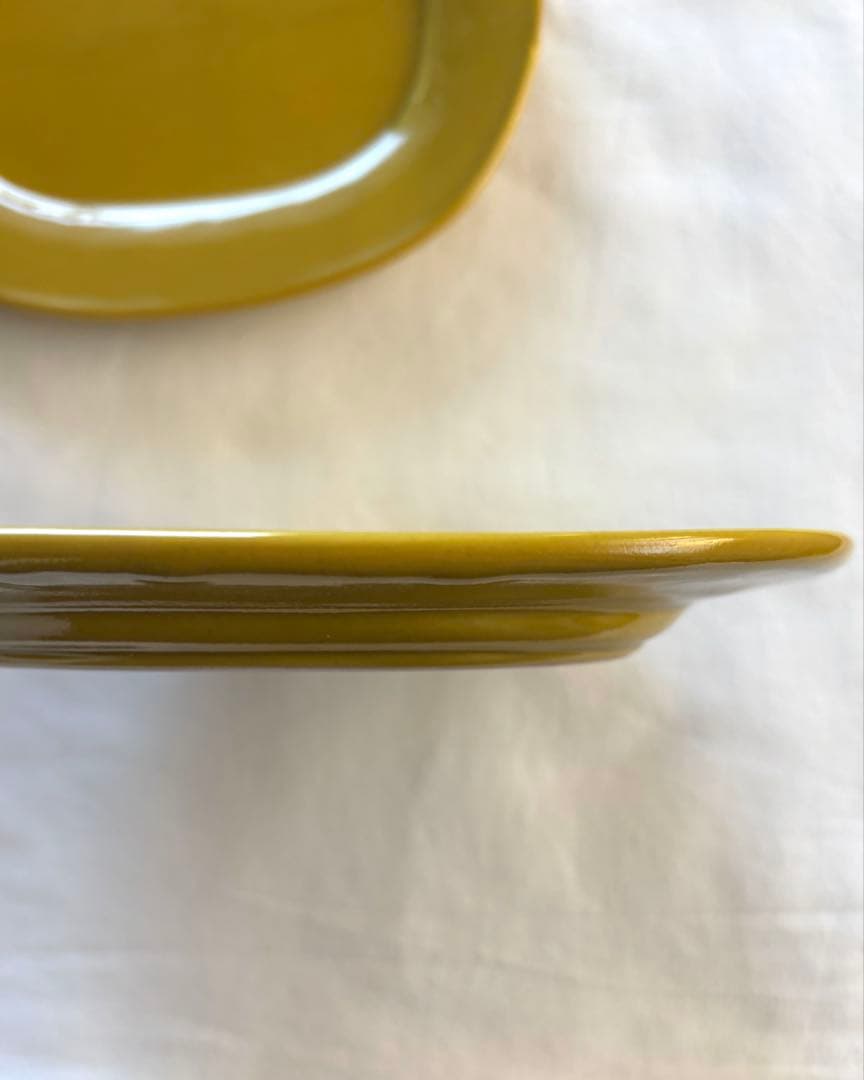 伊藤聡信 イエロー 黄色 オーバルプレート 2枚セット