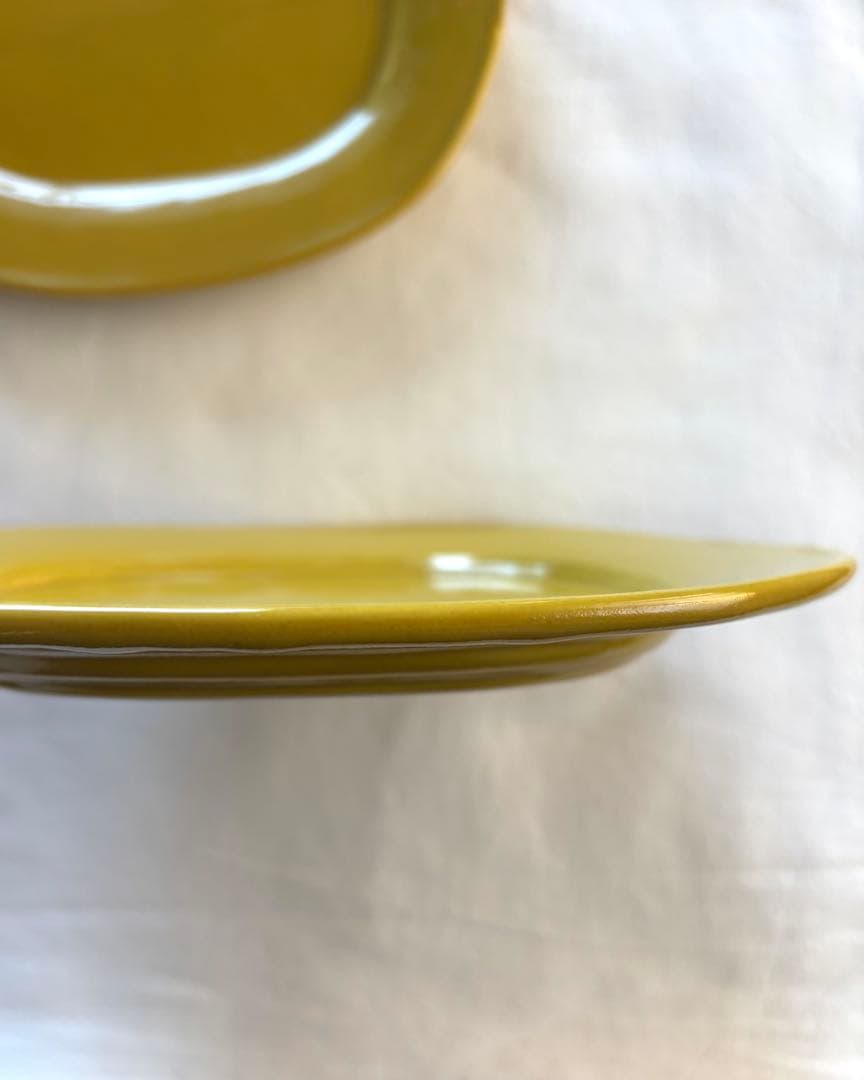 伊藤聡信 イエロー 黄色 オーバルプレート 2枚セット