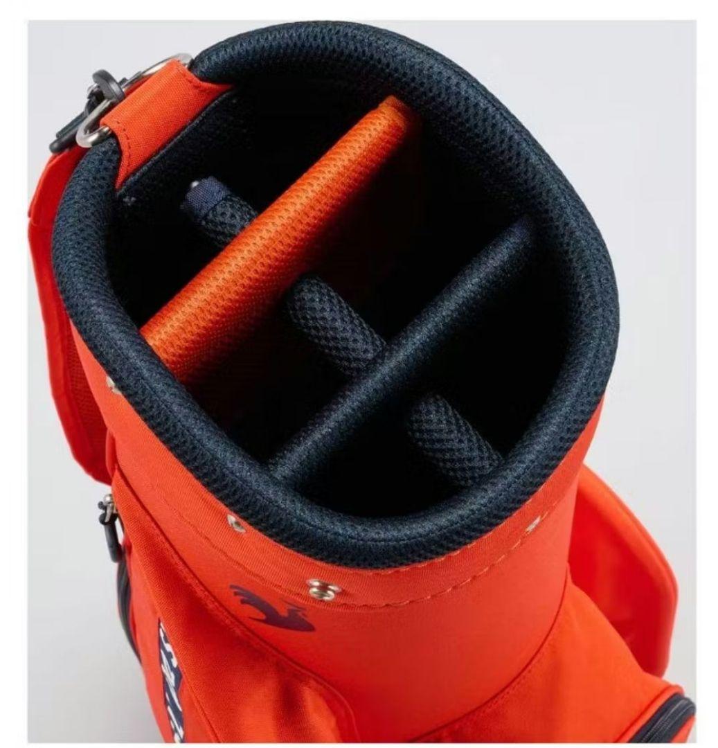 美品 ルコック 軽量 キャディバッグ コンパクト 8型 ゴルフバッグ