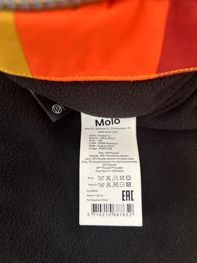 インポート Molo ノースフェイス　スノーウェア スキーウェア スノボ 130