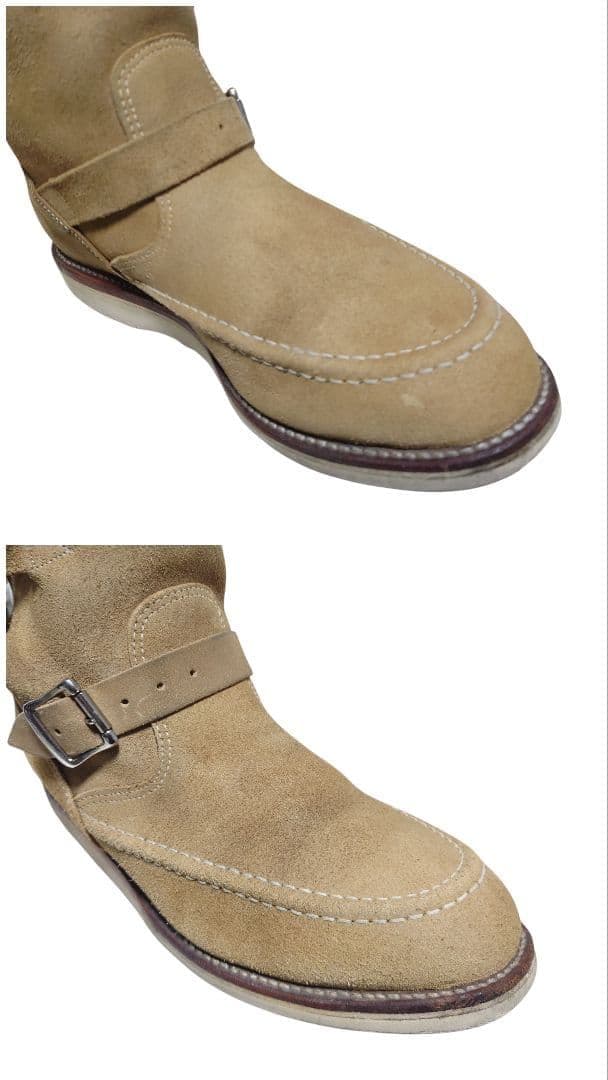 CHIPPEWA エンジニアブーツ チペワ スエード 9E 27cm ベージュ