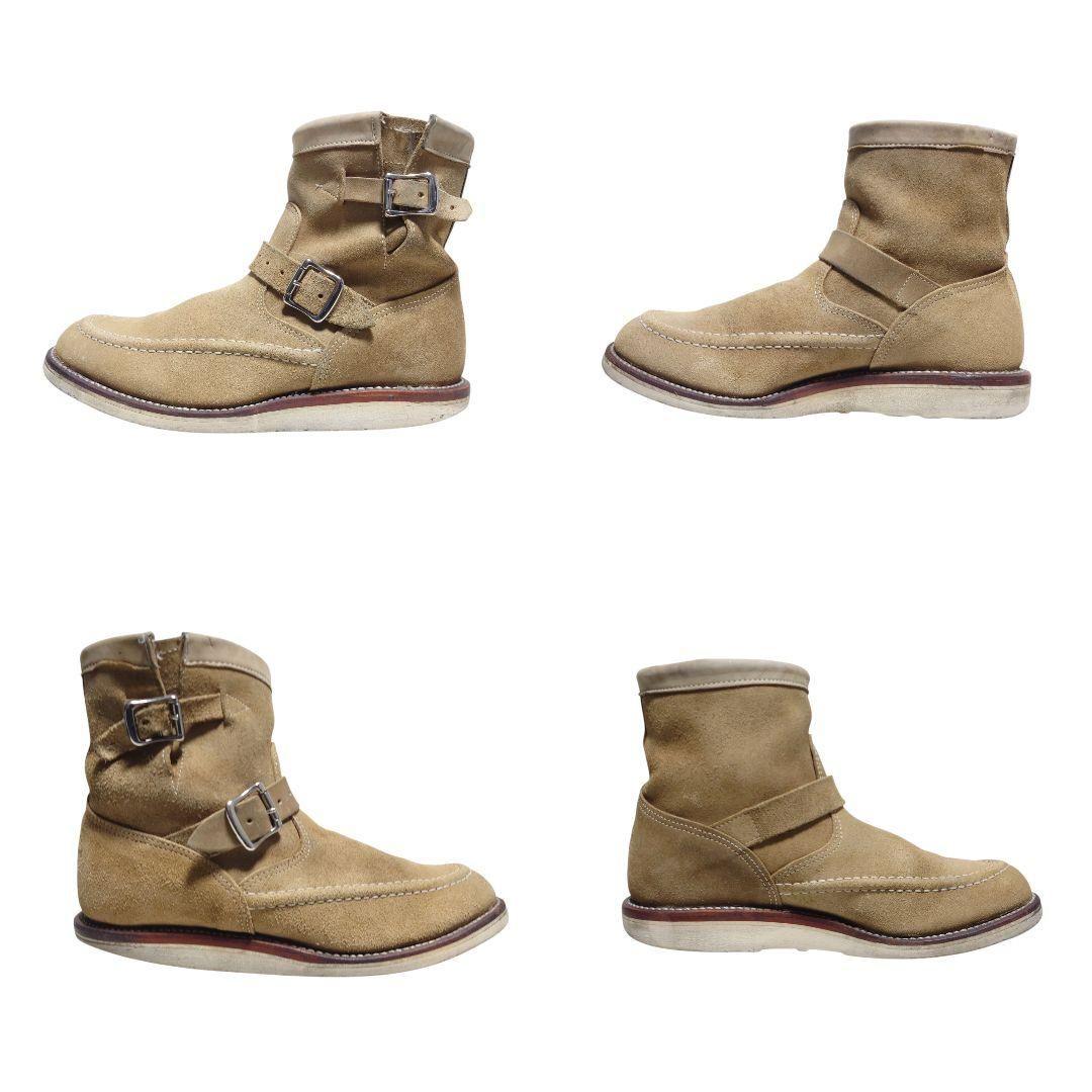 CHIPPEWA エンジニアブーツ チペワ スエード 9E 27cm ベージュ