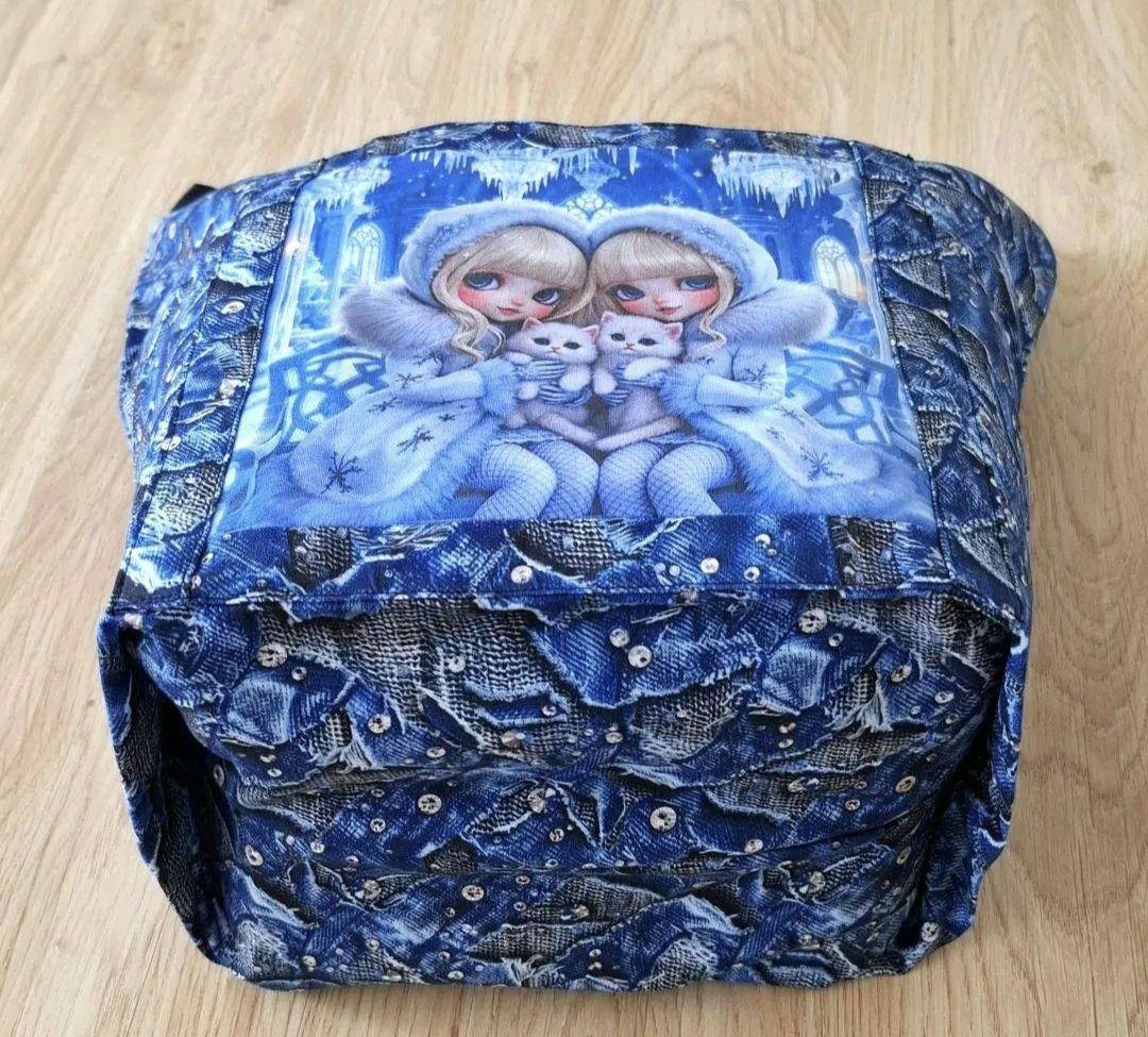 K☆K。。。★★様　 確認用　 【11月29日購入】エコバッグ　女の子パネル生地