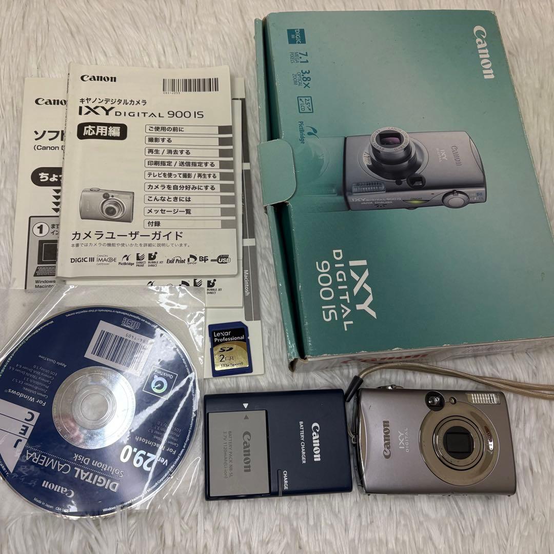 Canon カメラ　IXY 900IS PC1209 充電器　箱 コンデジ　可動