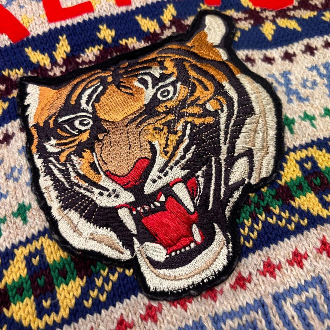 ポロラルフローレン フェアアイル タイガー 刺繍 ワッペンニットベスト SP