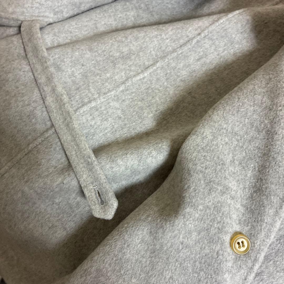 フレームワーク framework リバーショートコート　グレー ウールコート