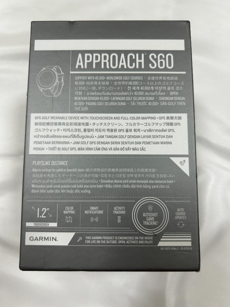 GARMIN Approach S60 GPSゴルフウォッチ　ホワイト