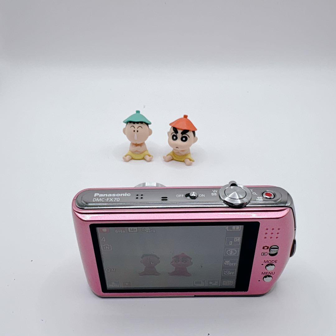 【動作品】Panasonic LUMIX DMC-FX70 ピンク デジカメ