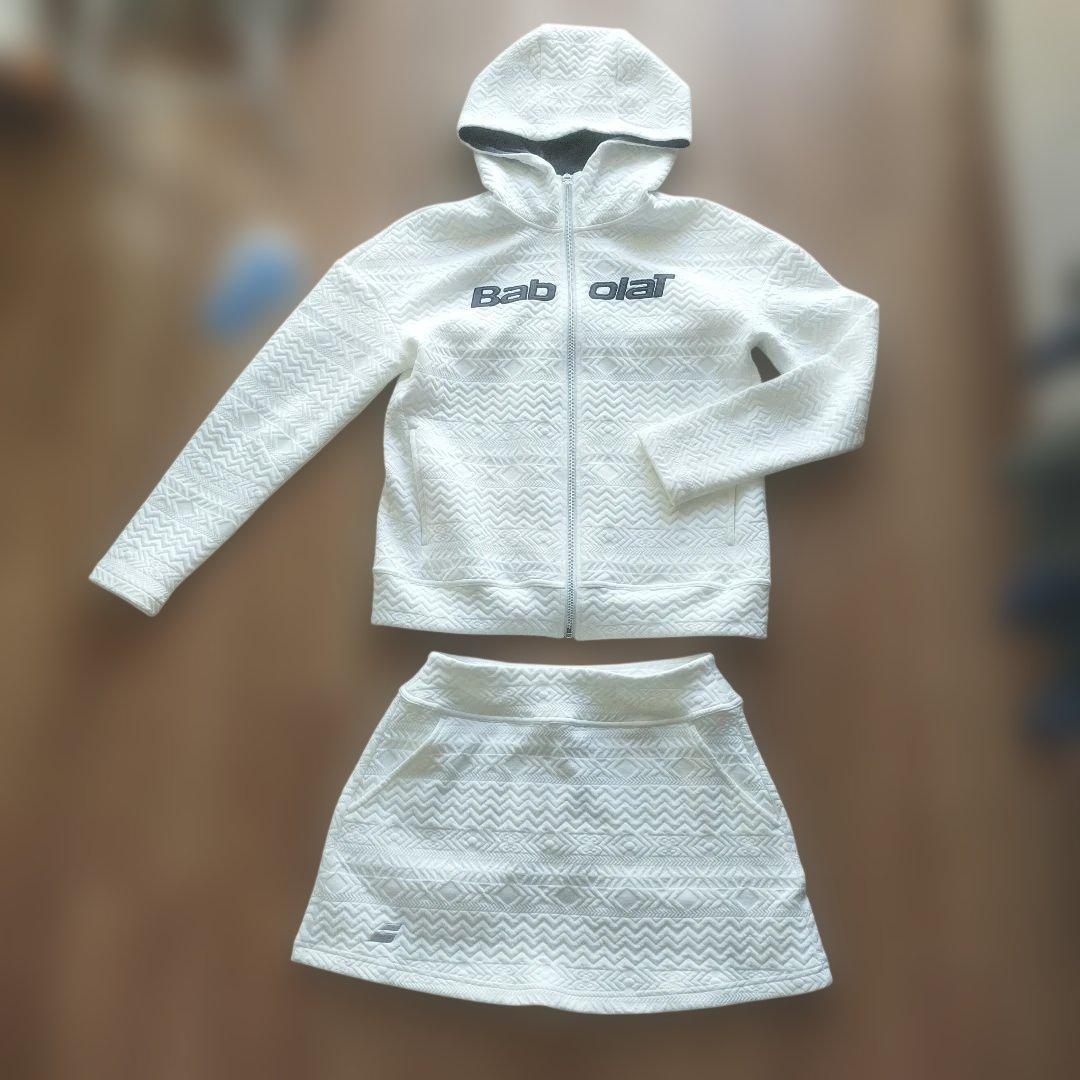 み*ん様 バボラ(Babolat)キルト風スウェットパーカーとスコート2点セット