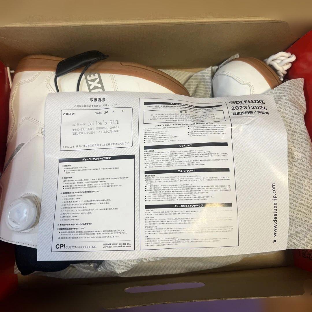 2023.24 D.N.A. スノーボードブーツ チームホワイト 23.5