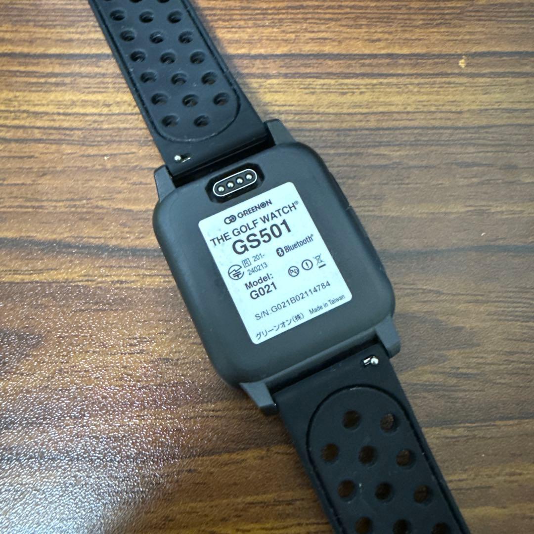 ゴルフウォッチ GS501 ブラック 充電ケーブル付き