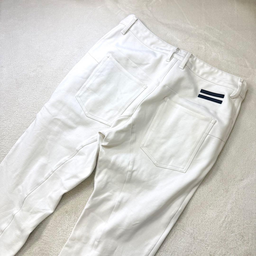 muta MARINE 立体ロゴ ストレッチ ゴルフパンツ S ホワイト