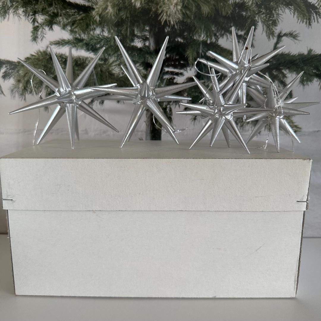 ベツレヘムの星　オーナメント　銀の星　大2個 小3個セット