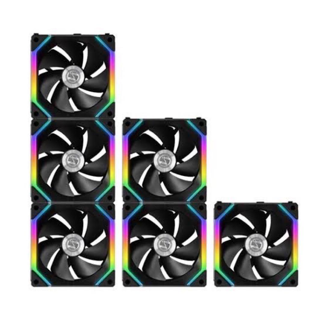LIAN LI UNI FAN SL140 V2 RGB BK 5点セット