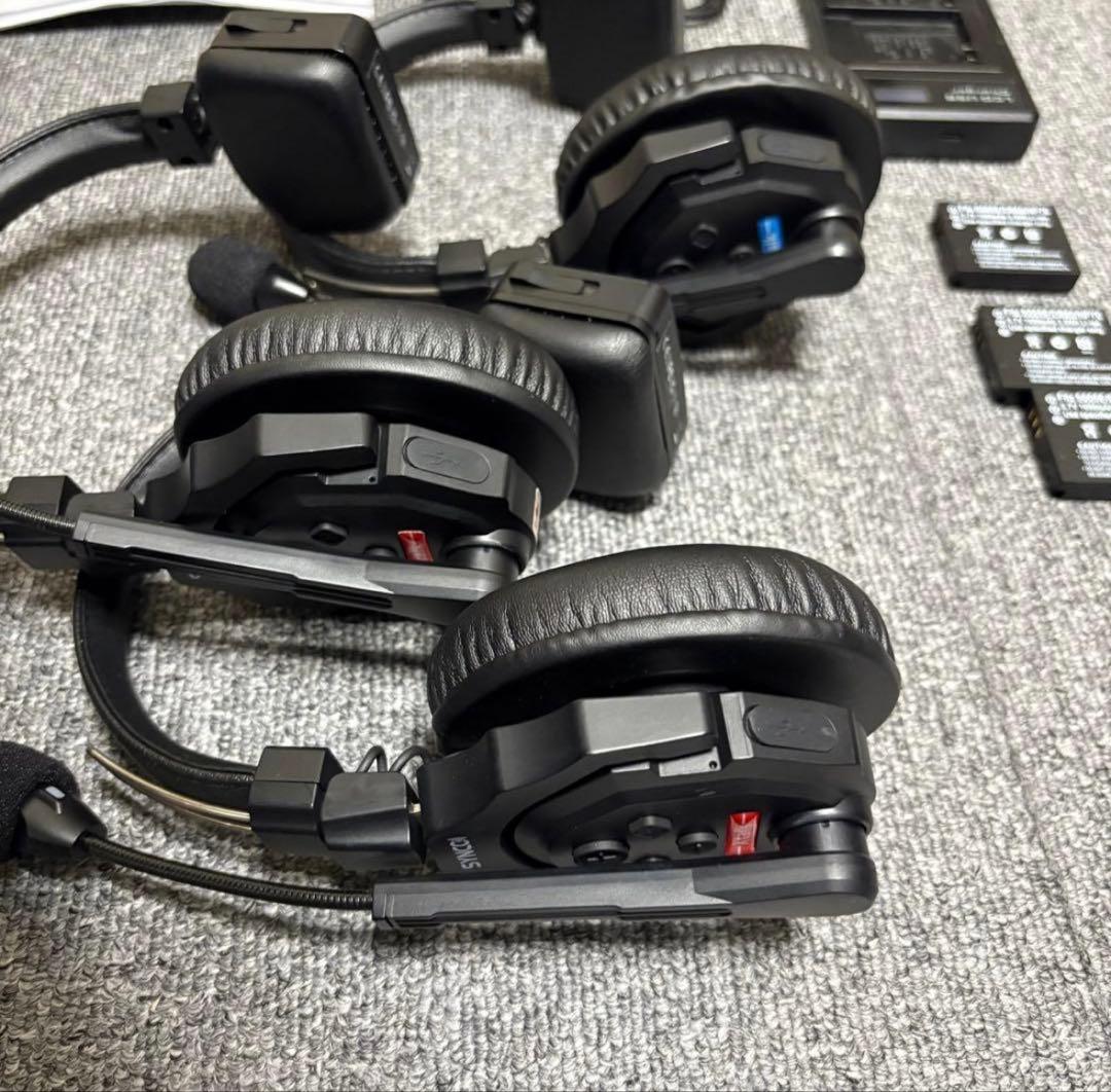ワイヤレスインカム　ヘッドセット 3個セット