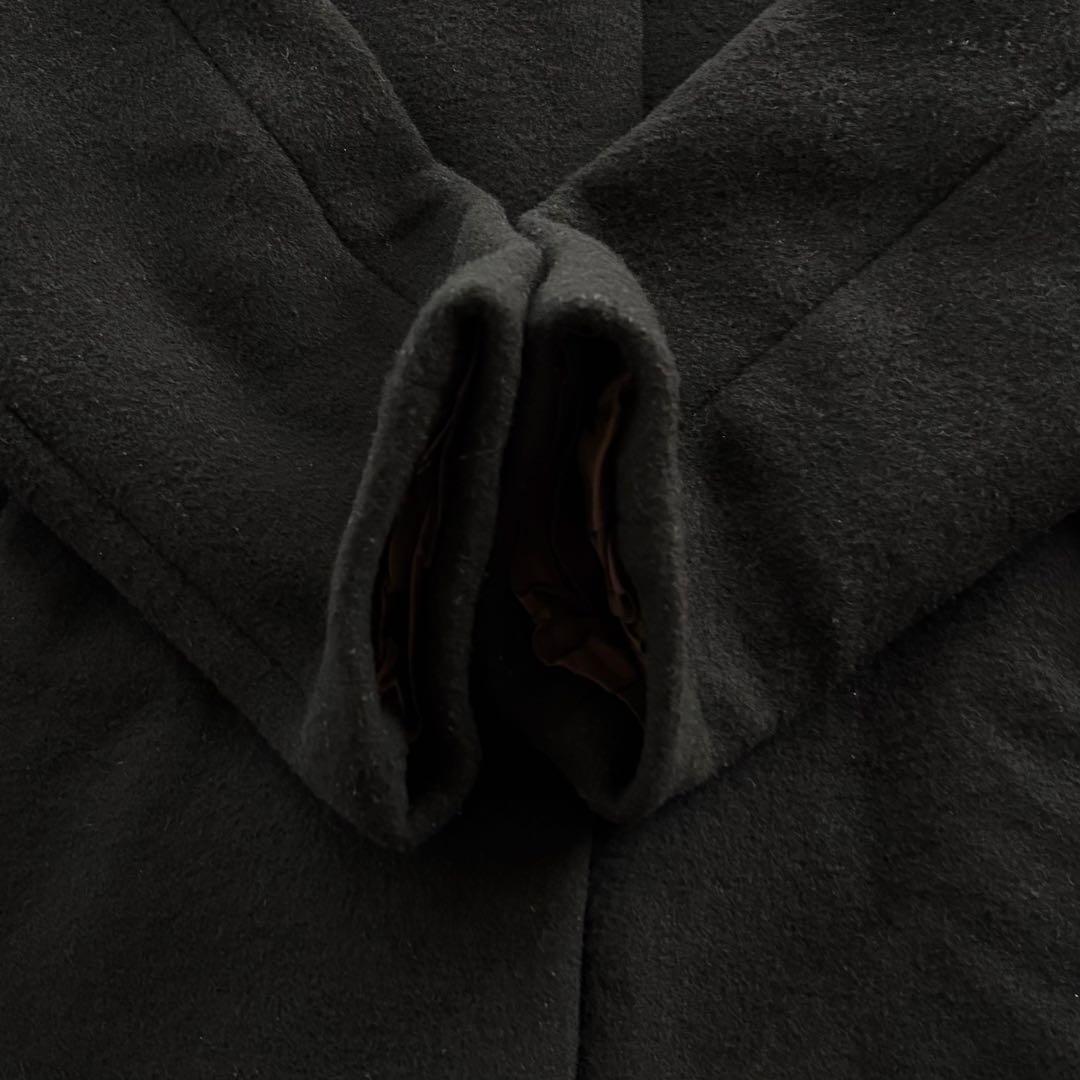 IENA イエナ ラムウールノーカラーコート ブラック 38 近年モデル