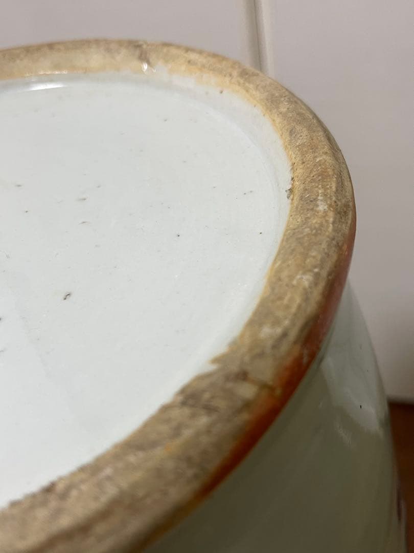 青白磁 花瓶 中国風 古染付 アンティーク 欠けあり