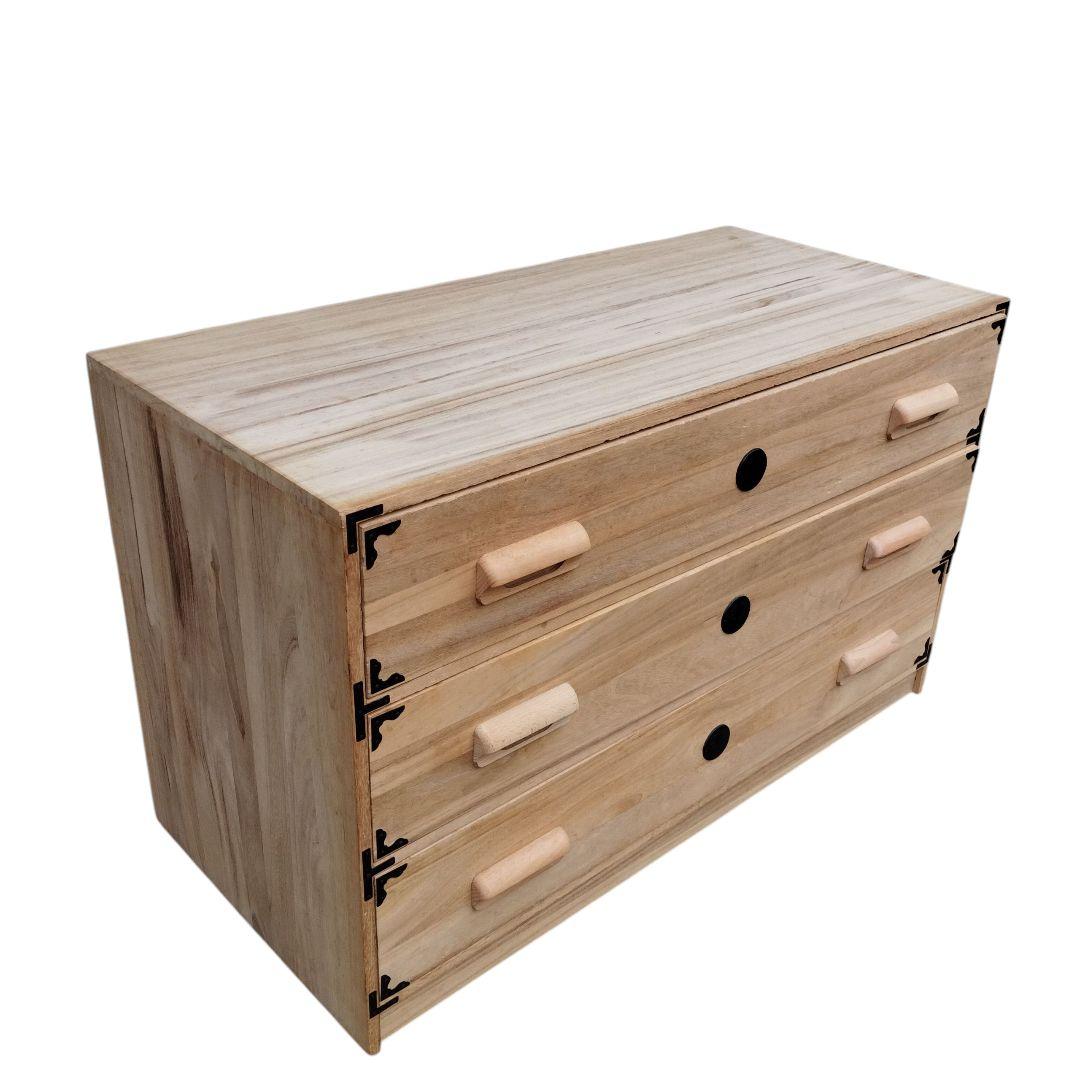 桐箪笥 3段 和家具 タンス 着物 高級 希少 昭和レトロ