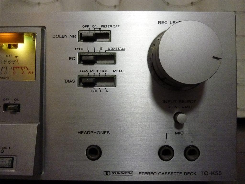 SONY ソニー カセットデッキ TC-K55 修理済 全機能動作 ほぼ美品