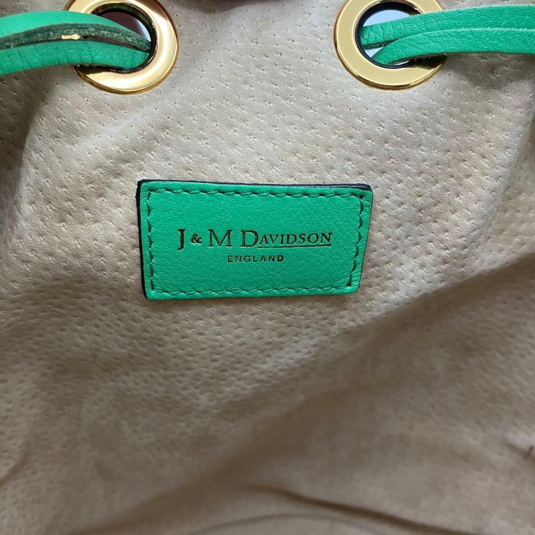 【美品】J&M DAVIDSON カーニバル ショルダーバッグ グリーン