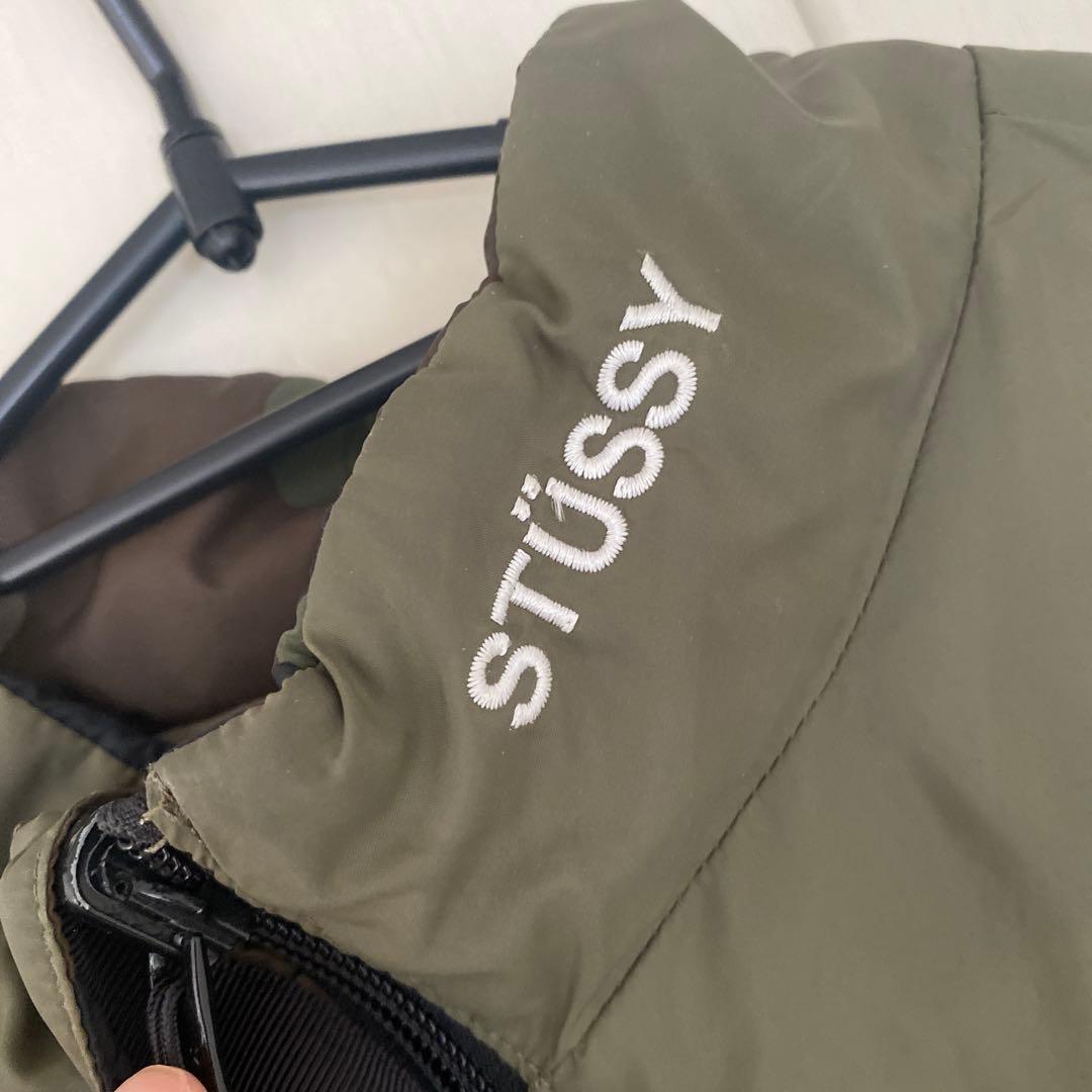 【美品】STUSSY リバーシブル 迷彩ナイロンジャケット Lサイズ