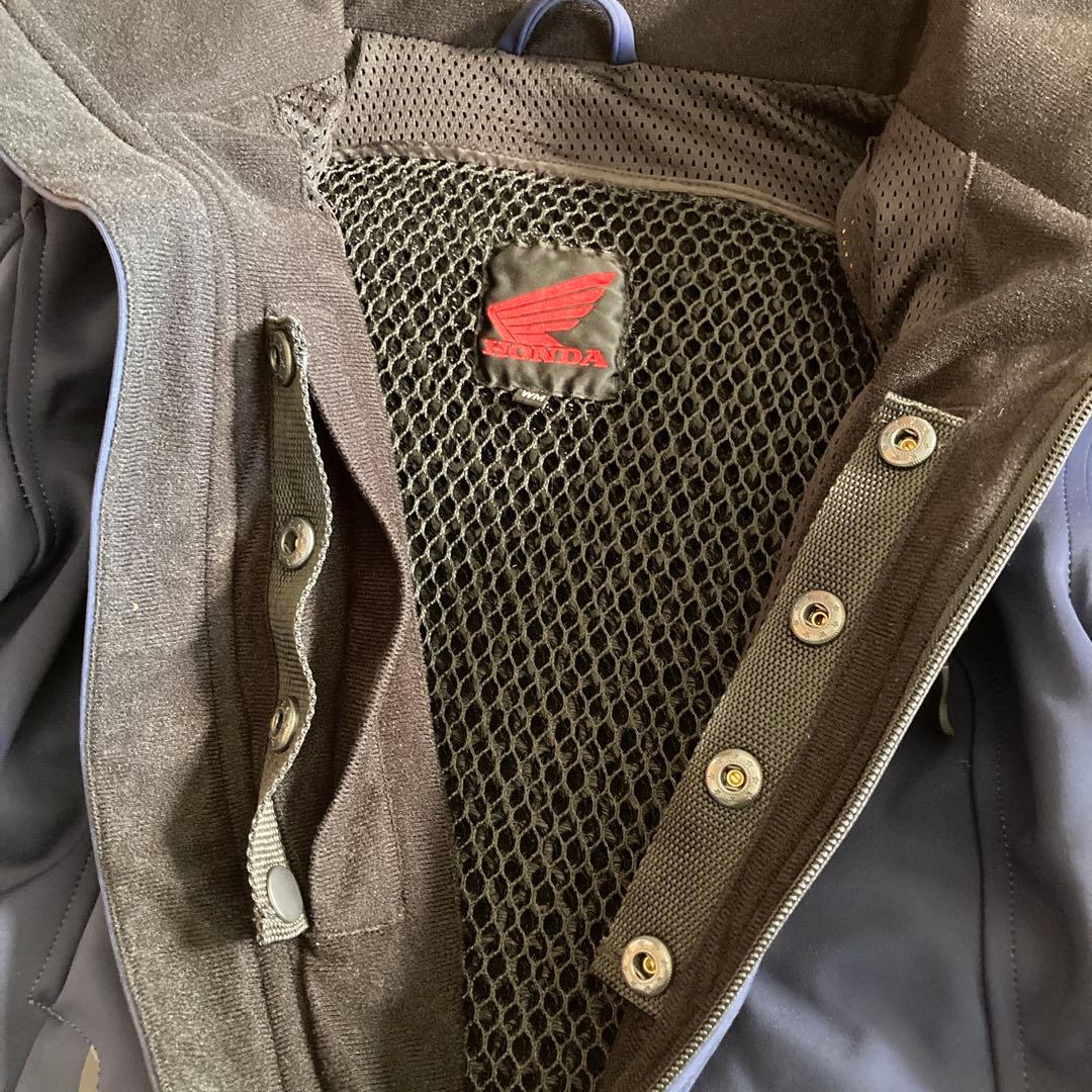 ホンダ　バイクスマートシェルパーカー明るめネイビー　M 防風