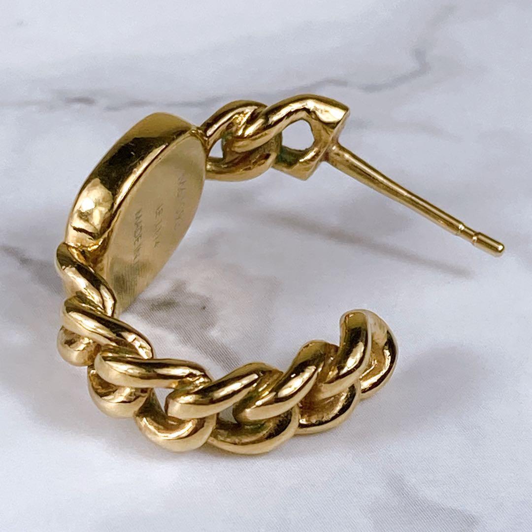 LOUIS VUITTON ルイヴィトン ピアス ゴールド シルバー LVロゴ