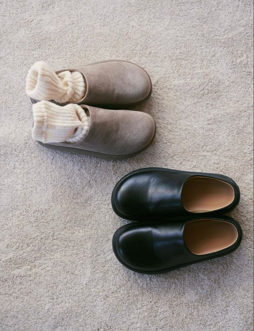 エコレザー イージーローファー ブラック 39(24.5)