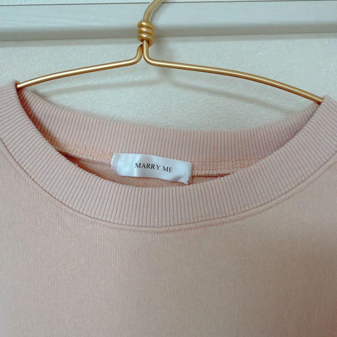 PERL SWEAT pink marryme, トレーナー、スウェット