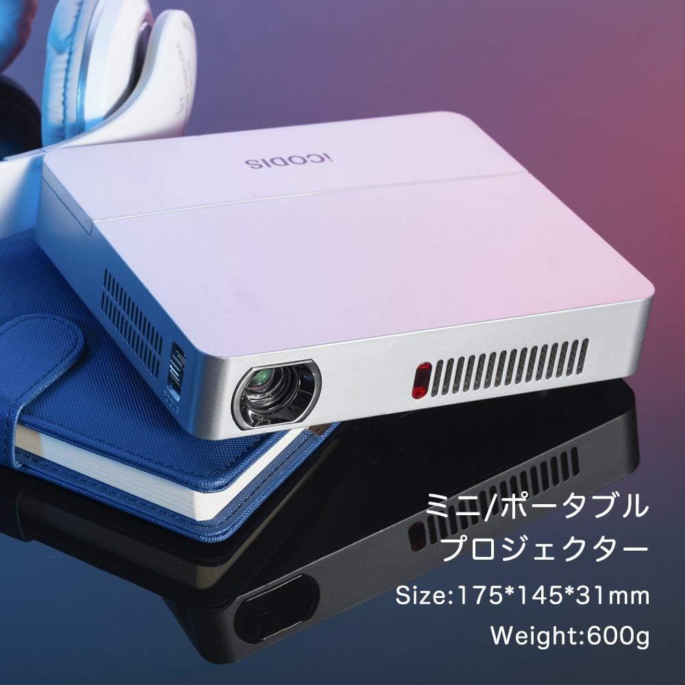 彡新品彡高品質 1080p 大人気 内蔵バッテリ ミニ プロジェクター 小型