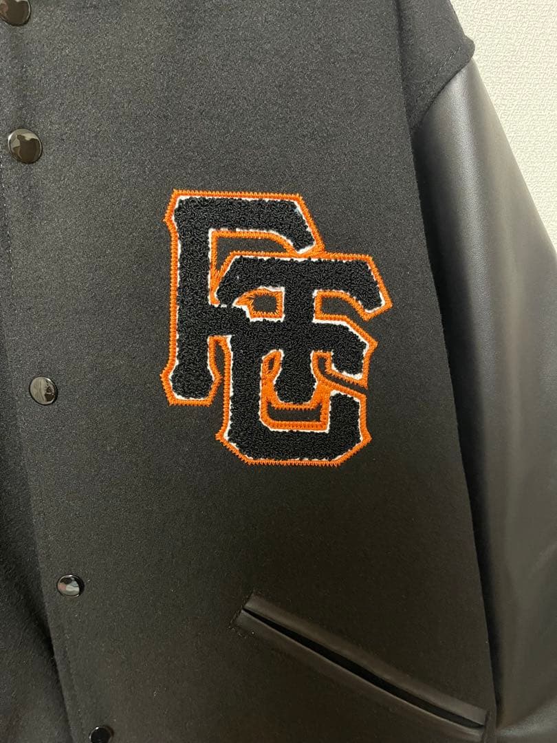 ftc SF VARCITY JACKET サンフランシスコ　スタジャンM 黒