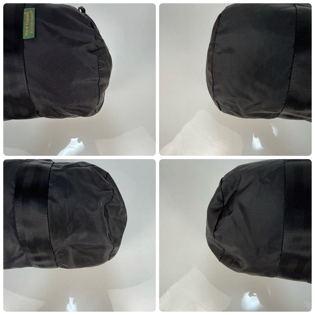 【美品】エルベシャプリエ　ボストンバッグ　黒　2way クロスボディ