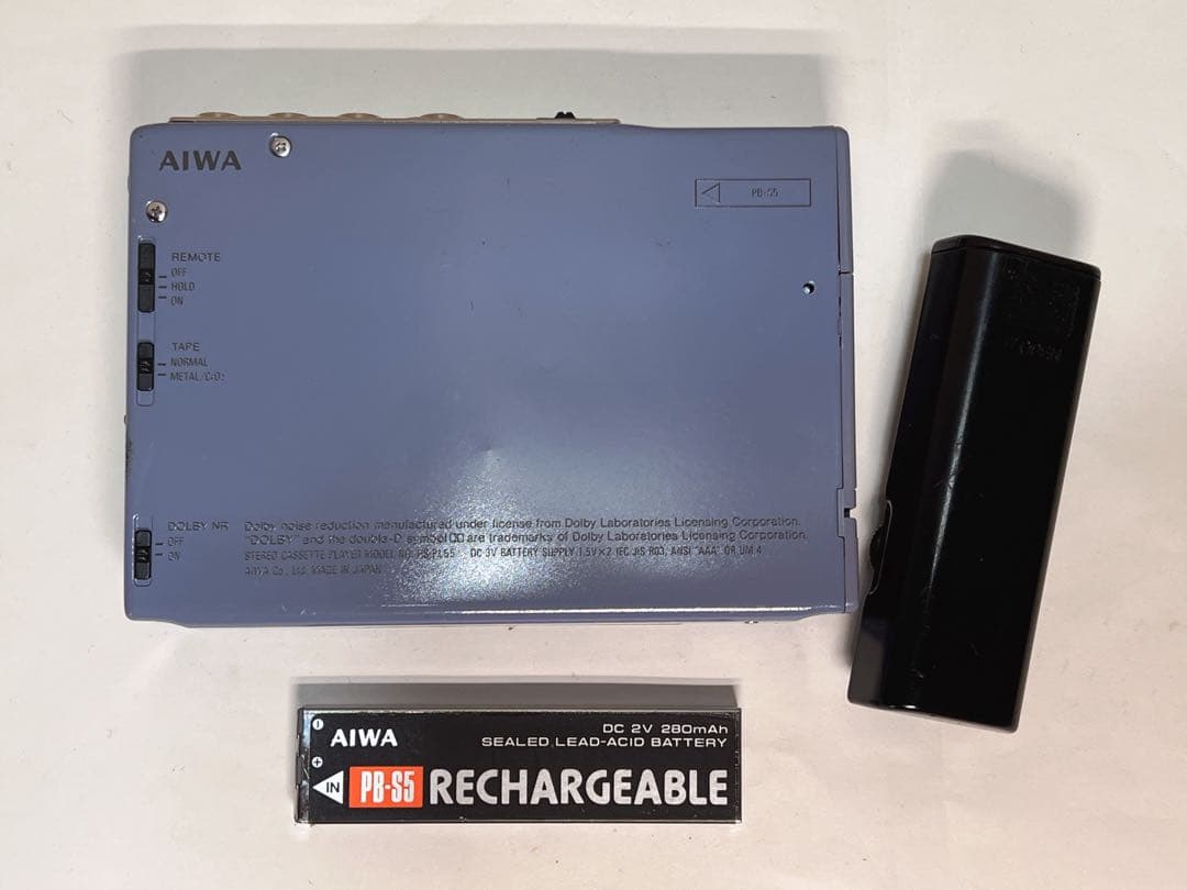 Aiwa HS-PL55 ポータブルステレオカセットプレーヤー。