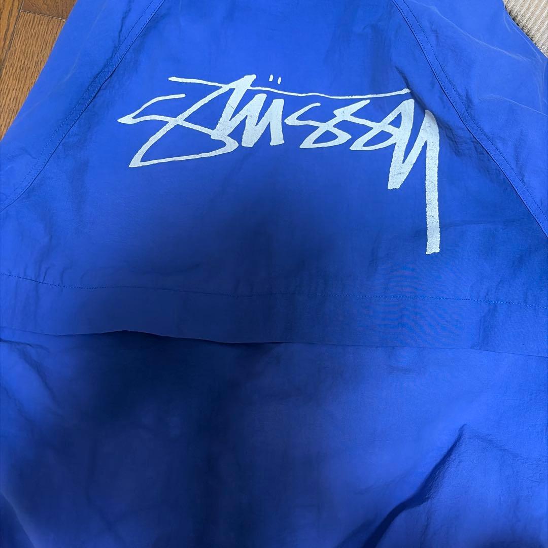 Stüssy 青 ナイロンジャケット Mサイズ