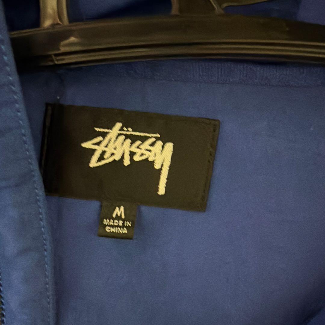 Stüssy 青 ナイロンジャケット Mサイズ
