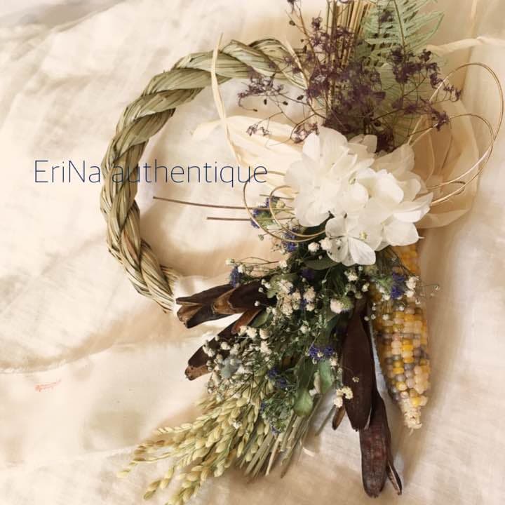 49 しめ飾り しめ縄 正月飾り ドライフラワー スワッグ インテリア 雑貨